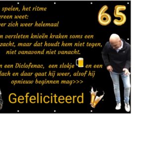 Spandoek of poster 135 cm x 300 cm